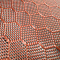 colored hexagon carbon aramid jacquard fabric